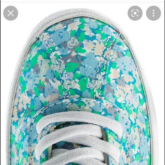 Converse Breakpoint Women Sz 8 Fresh Cyan Barely Orange Sneakers Floral 555952C - Picture 4 of 8